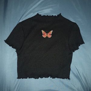 butterfly crop top